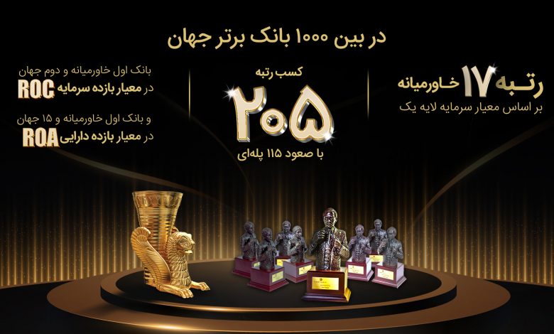 بانک پاسارگاد در بین 1000 بانک برتر جهان