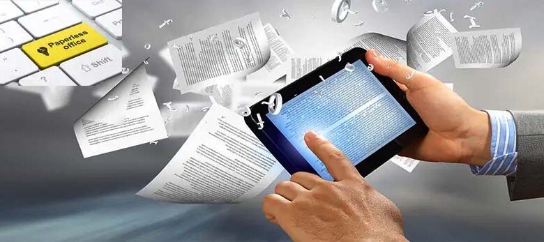 حذف کاغذ در جهت حفظ محیط زیست