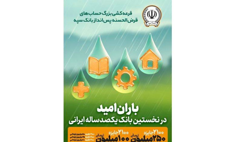جوایز چهل و پنجمین قرعهکشی بزرگ حسابهای قرضالحسنه پس انداز بانک سپه اعلام شد