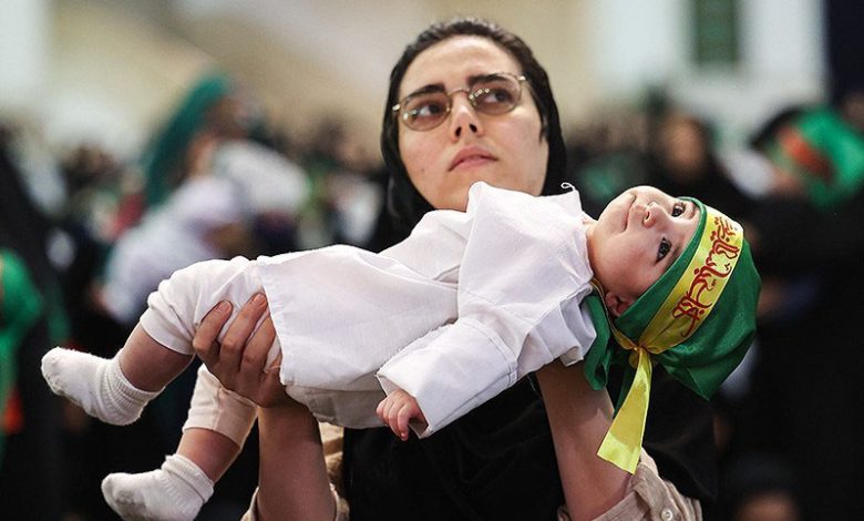 شیرخوارگان حسینی به میدان مبارزه با صهیونیسم جهانی آمدند