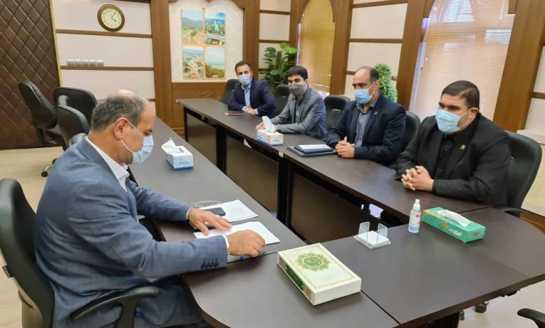 نشست مدیرکل بنیادمسکن گیلان با فرماندار لنگرود