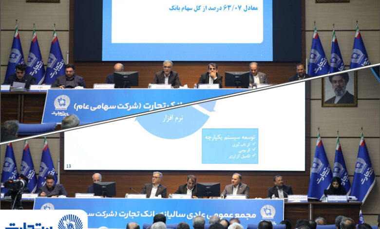 با تصویب صورت‌های مالی سال 1404 ؛ مجمع عمومی عادی سالیانه بانک تجارت با حضور اکثریت سهامداران بانک برگزار شد
