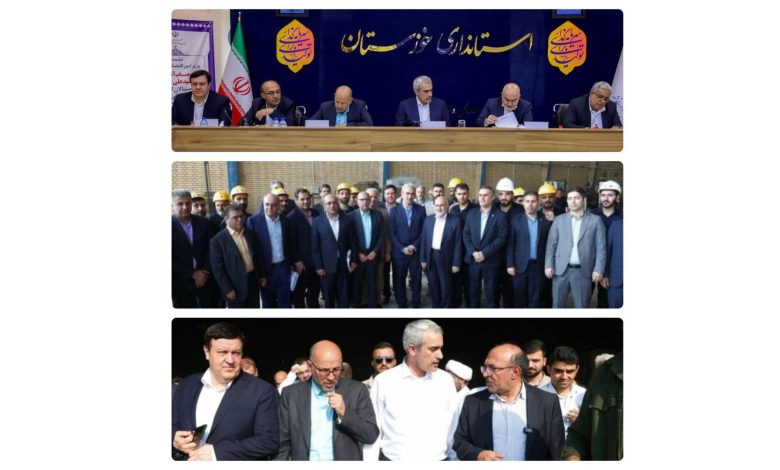 سفر مدیرعامل بانك ملت در معیت وزیر اقتصاد به استان خوزستان