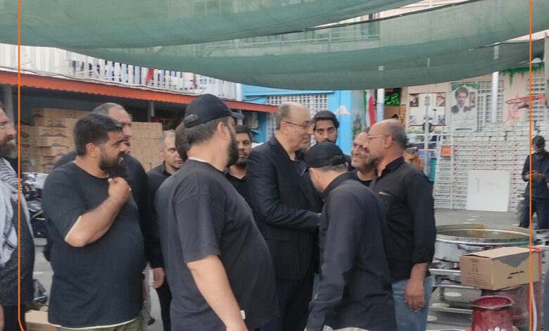 خدمت‌رسانی خانواده بزرگ سایپا به عزاداران در نزدیکی مصلای امام خمینی(ره)