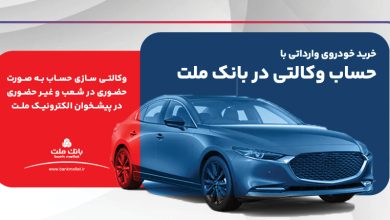 ارائه خدمت حساب وكالتی در بانك ملت برای ثبت نام دور جدید عرضه خودروهای وارداتی