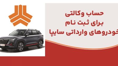 ارائه خدمت حساب وكالتی در بانك ملت برای متقاضیان خرید خودروهای وارداتی شركت سایپا