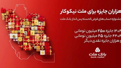 اعلام اسامی برندگان قرعه كشی جشنواره حساب های قرض الحسنه بانك ملت