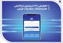 افزایش 31 درصدی تراکنش همراه‌بانک صادرات ایران