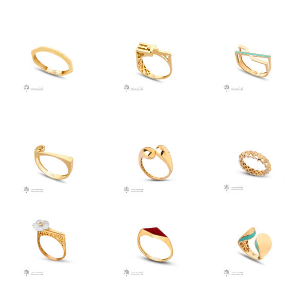 انواع مدل انگشتر طلا دخترانه شیک