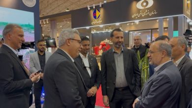 بازديد معاون معدنی وزیر صمت از غرفه چادرملو در متافو تبريز