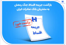 بازگشت جریمه اقساط جنگ رمضان به مشتریان بانک صادرات ایران