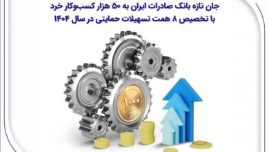 جان تازه بانک صادرات ایران به ۵۰ هزار کسب‌وکار خرد با تخصیص ۸ همت تسهیلات حمایتی در سال ۱۴۰۴