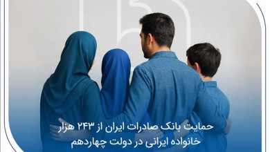 حمایت بانک صادرات ایران از 243 هزار خانواده ایرانی در دولت چهاردهم