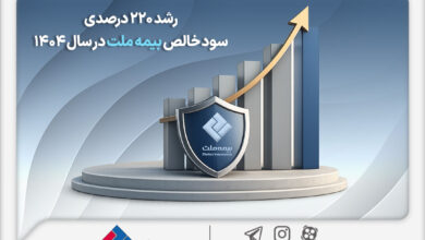 رشد ۲۲٠ درصدی سود خالص بیمه ملت در سال ۱۴٠۴