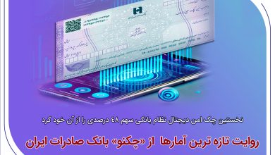 روایت تازه‌ترین آمارها از«چکنو» بانک صادرات ایران