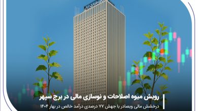 رویش میوه اصلاحات و نوسازی مالی در برج سپهر