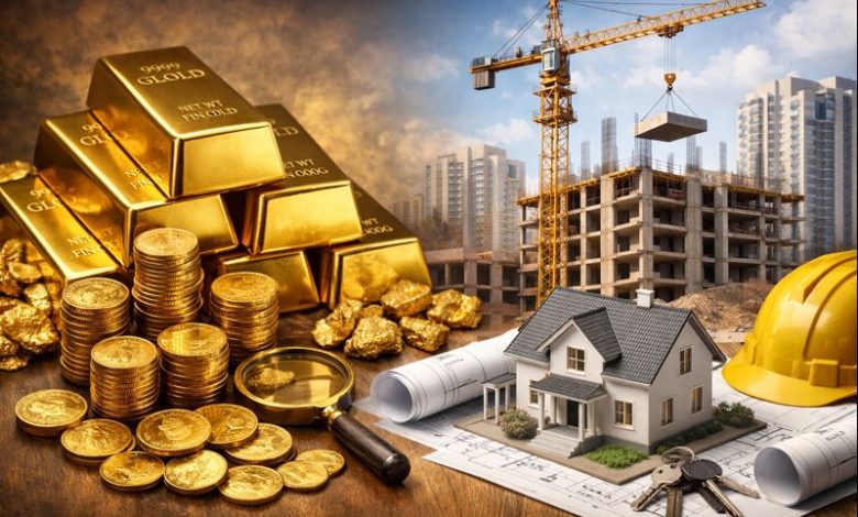 سرمایه‌گذاری در طلا بهتر است یا مسکن؟ جدول مقایسه مزایا و معایب