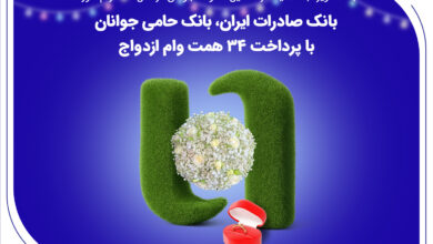 نگاه ویژه بانک صادرات ایران  در حمایت از تشکیل خانواده جوانان 