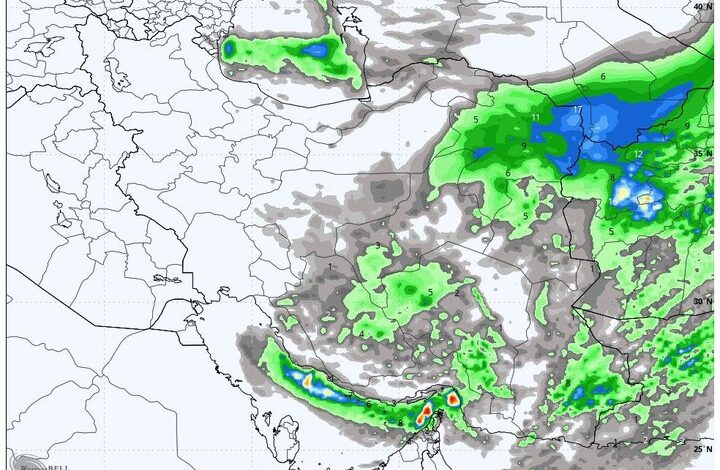 وقوع بارش‌های سیلابی در راه ۴ استان؛ کاهش تدریجی بارندگی از هفته آینده